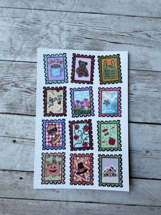 Sending Seasons Volume 2 Stamps Classic Sticker Sheet