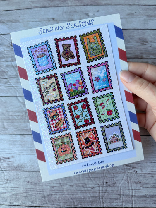 Sending Seasons Volume 2 Stamps Classic Sticker Sheet