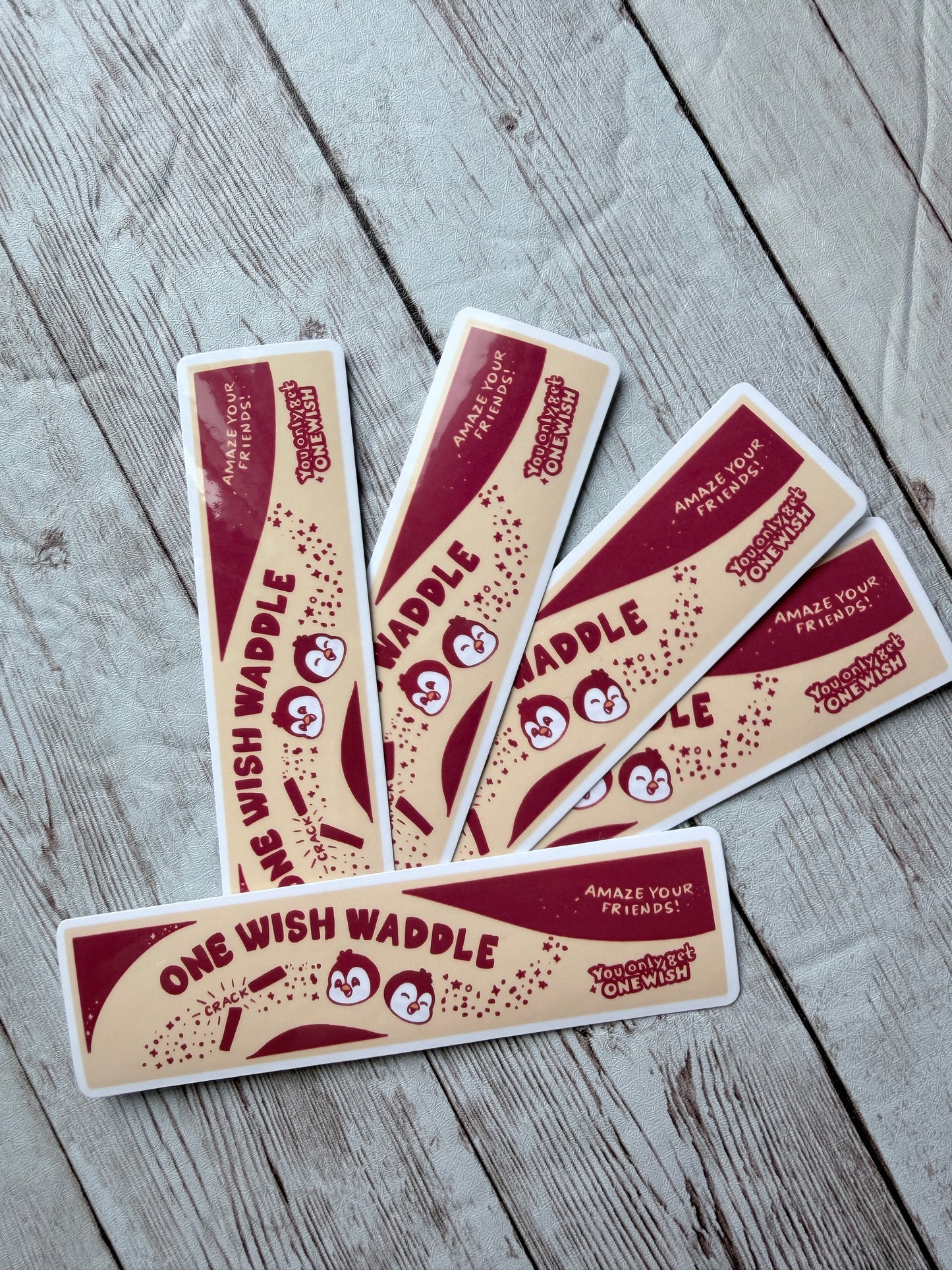 One Wish Waddle Vinyl Sticker