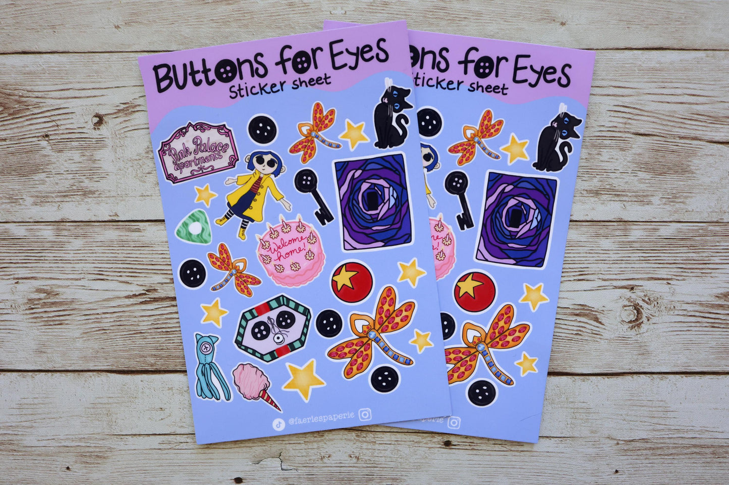 Buttons For Eyes Classic Sticker Sheet