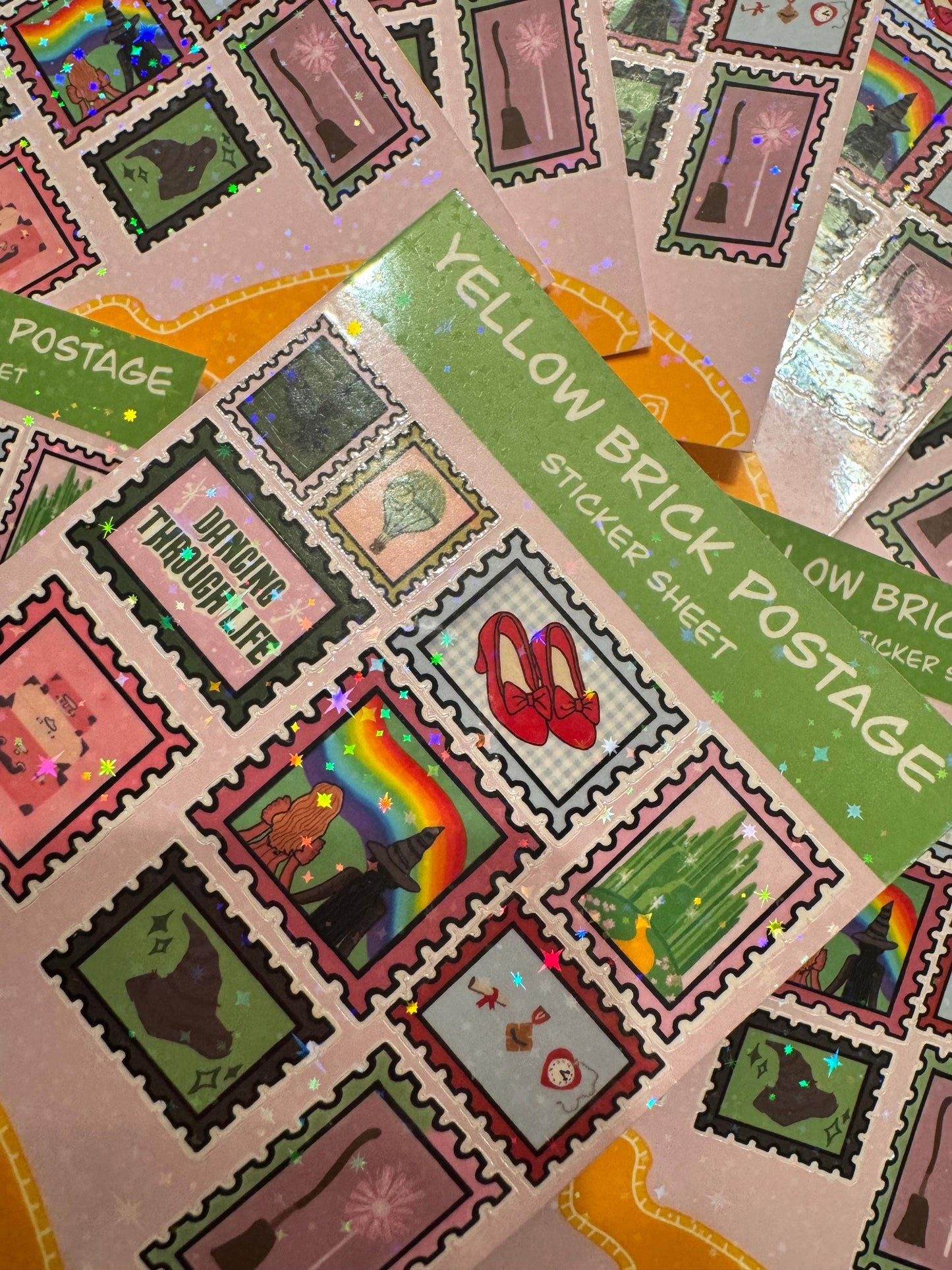 Yellow Brick Postage Classic Sticker Sheet