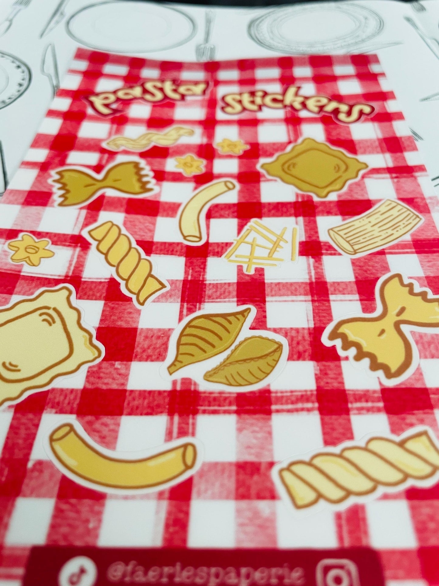 Pasta Classic Sticker Sheet
