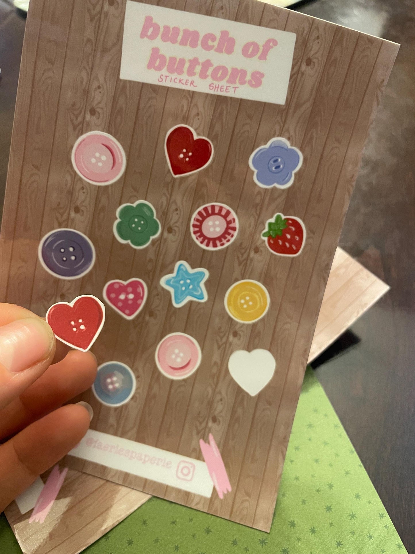 Bunch of Buttons Classic Sticker Sheet