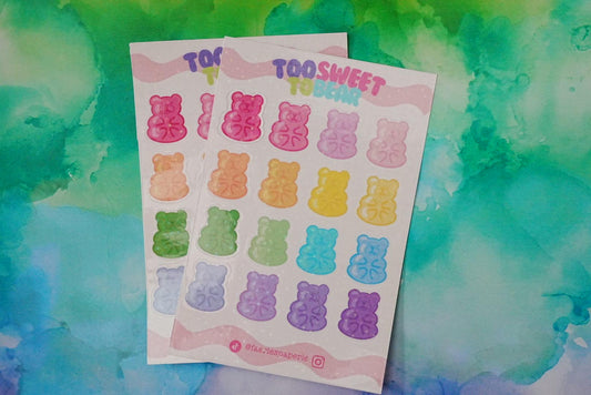 Too Cute to Bear Classic Sticker Sheet