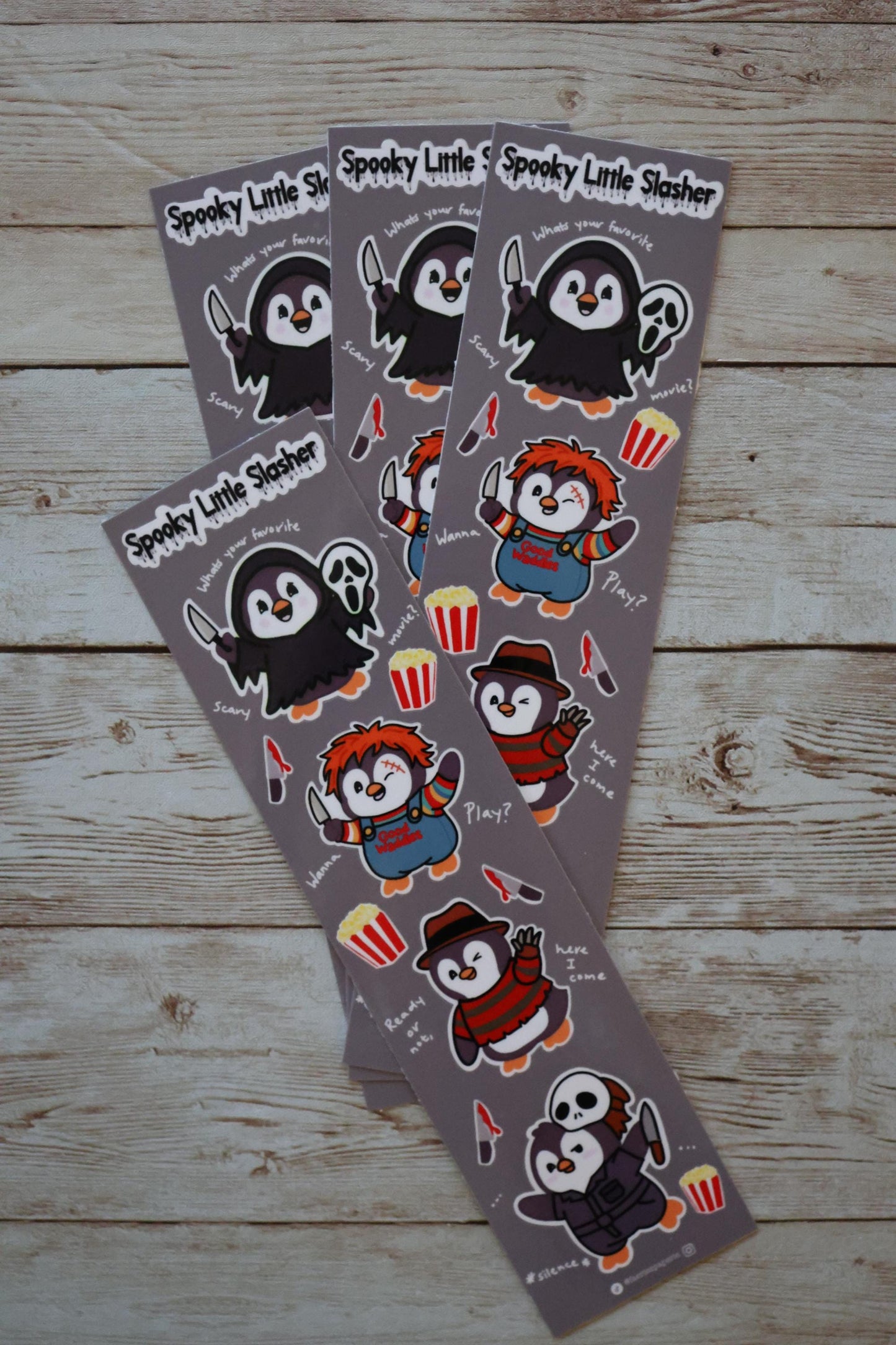 Spooky Little Slashers Skinny Sticker Sheet