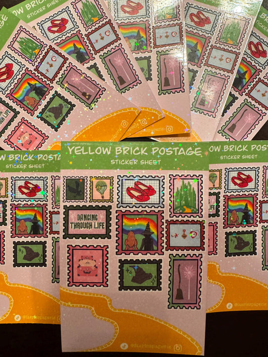 Yellow Brick Postage Classic Sticker Sheet