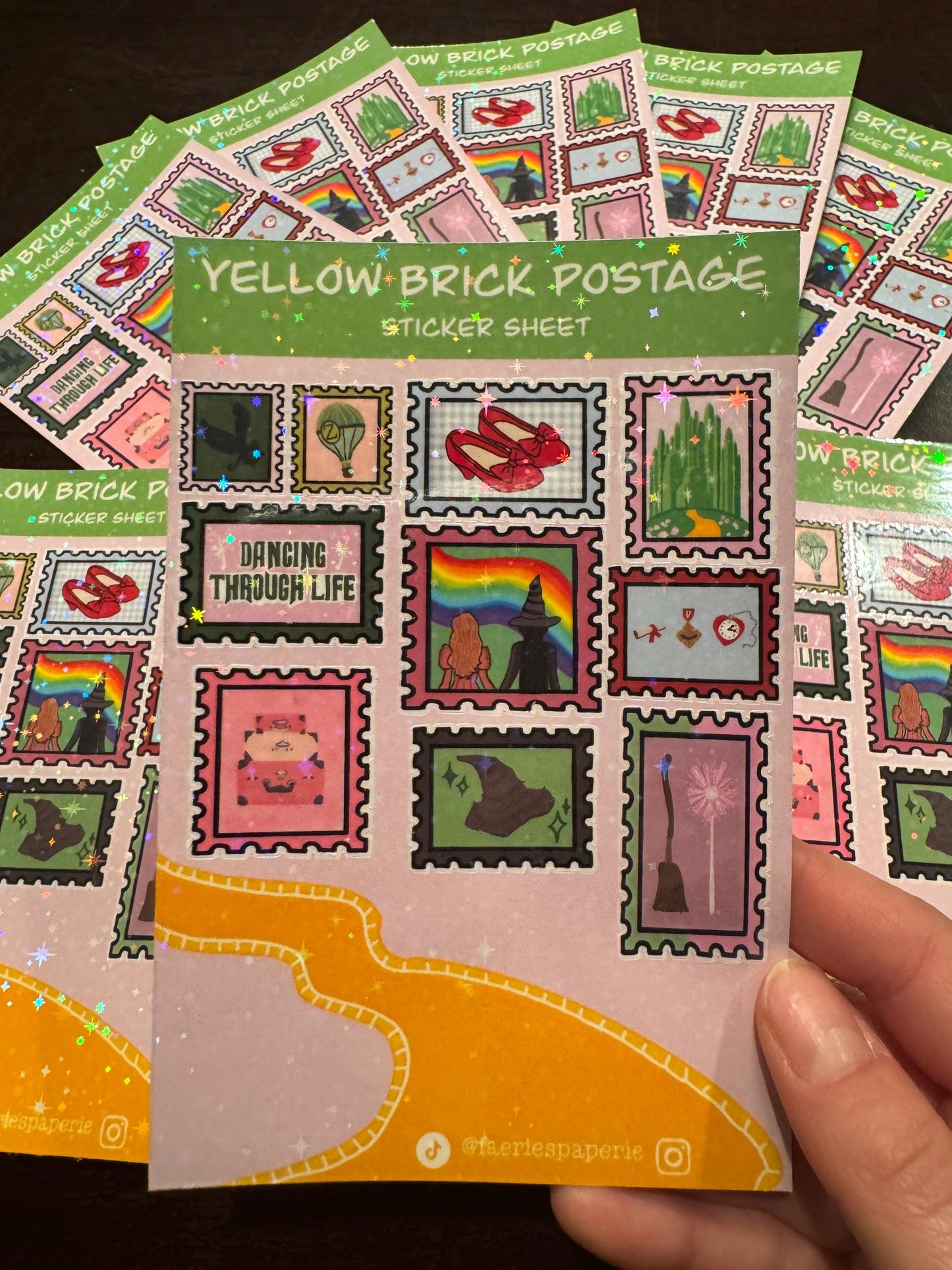 Yellow Brick Postage Classic Sticker Sheet